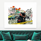 Urban Street by Carole St-Germain on GIANT ART - red digital police