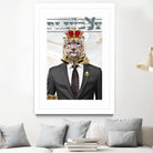 The King by Carole St-Germain on GIANT ART - red pop tiger
