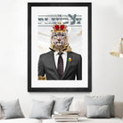 The King by Carole St-Germain on GIANT ART - red pop tiger