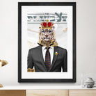 The King by Carole St-Germain on GIANT ART - red pop tiger