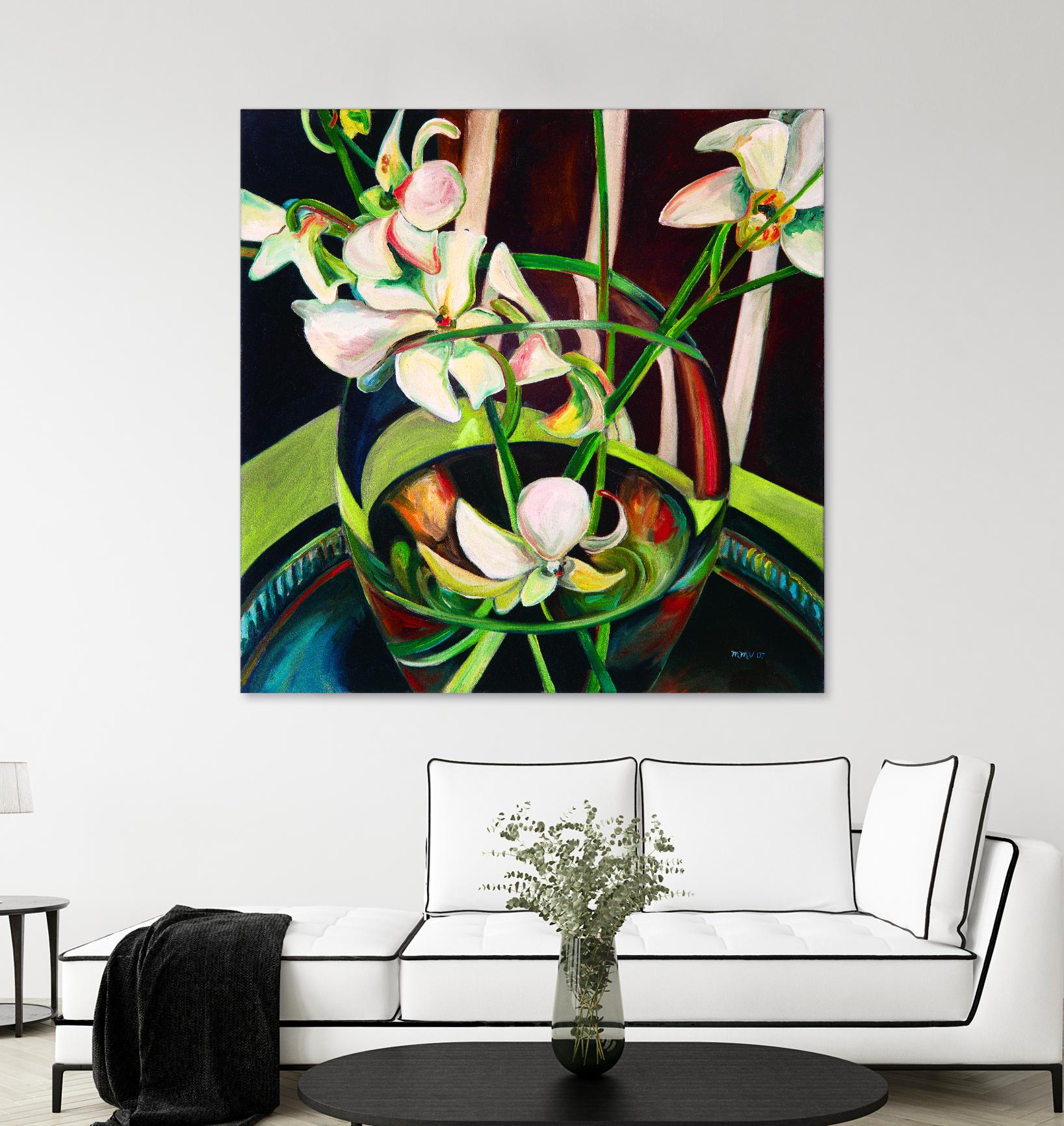 Unfolding by Mary McLorn Valle on GIANT ART - green floral