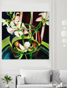 Unfolding by Mary McLorn Valle on GIANT ART - green floral