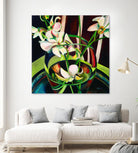 Unfolding by Mary McLorn Valle on GIANT ART - green floral