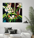 Unfolding by Mary McLorn Valle on GIANT ART - green floral