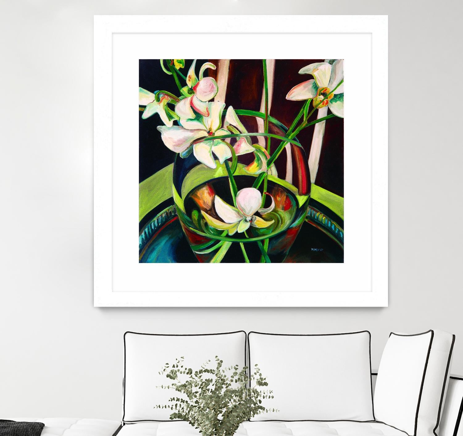 Unfolding by Mary McLorn Valle on GIANT ART - green floral