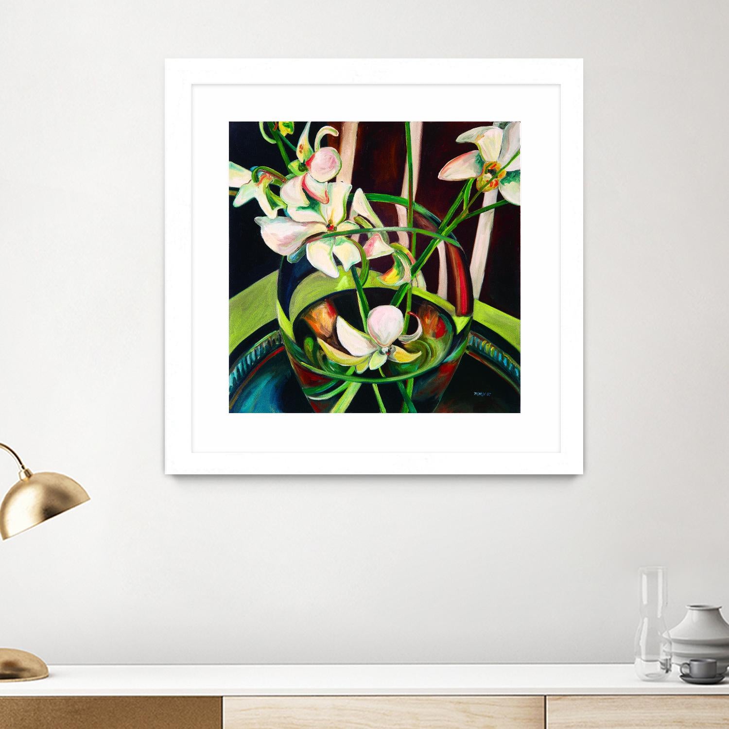 Unfolding by Mary McLorn Valle on GIANT ART - green floral