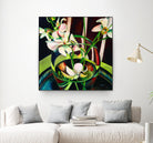 Unfolding by Mary McLorn Valle on GIANT ART - green floral