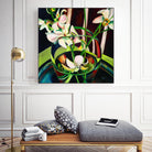 Unfolding by Mary McLorn Valle on GIANT ART - green floral