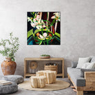 Unfolding by Mary McLorn Valle on GIANT ART - green floral