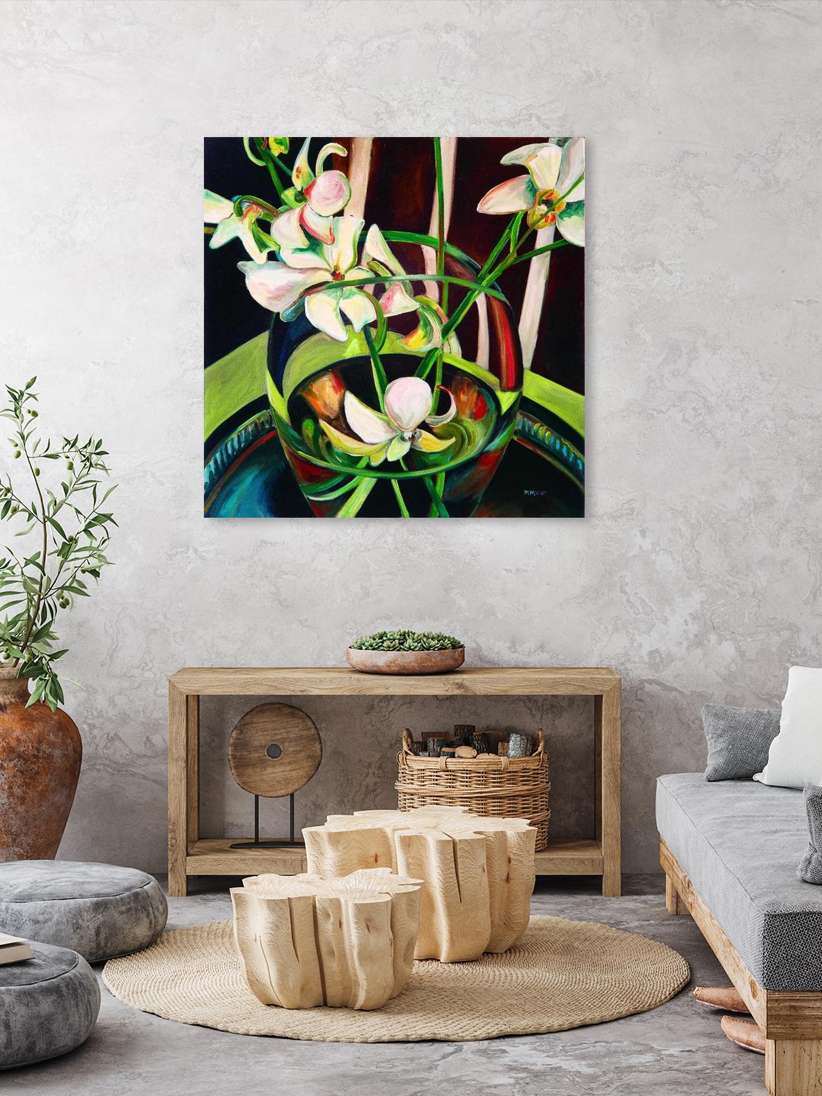 Unfolding by Mary McLorn Valle on GIANT ART - green floral