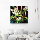 Unfolding by Mary McLorn Valle on GIANT ART - green floral