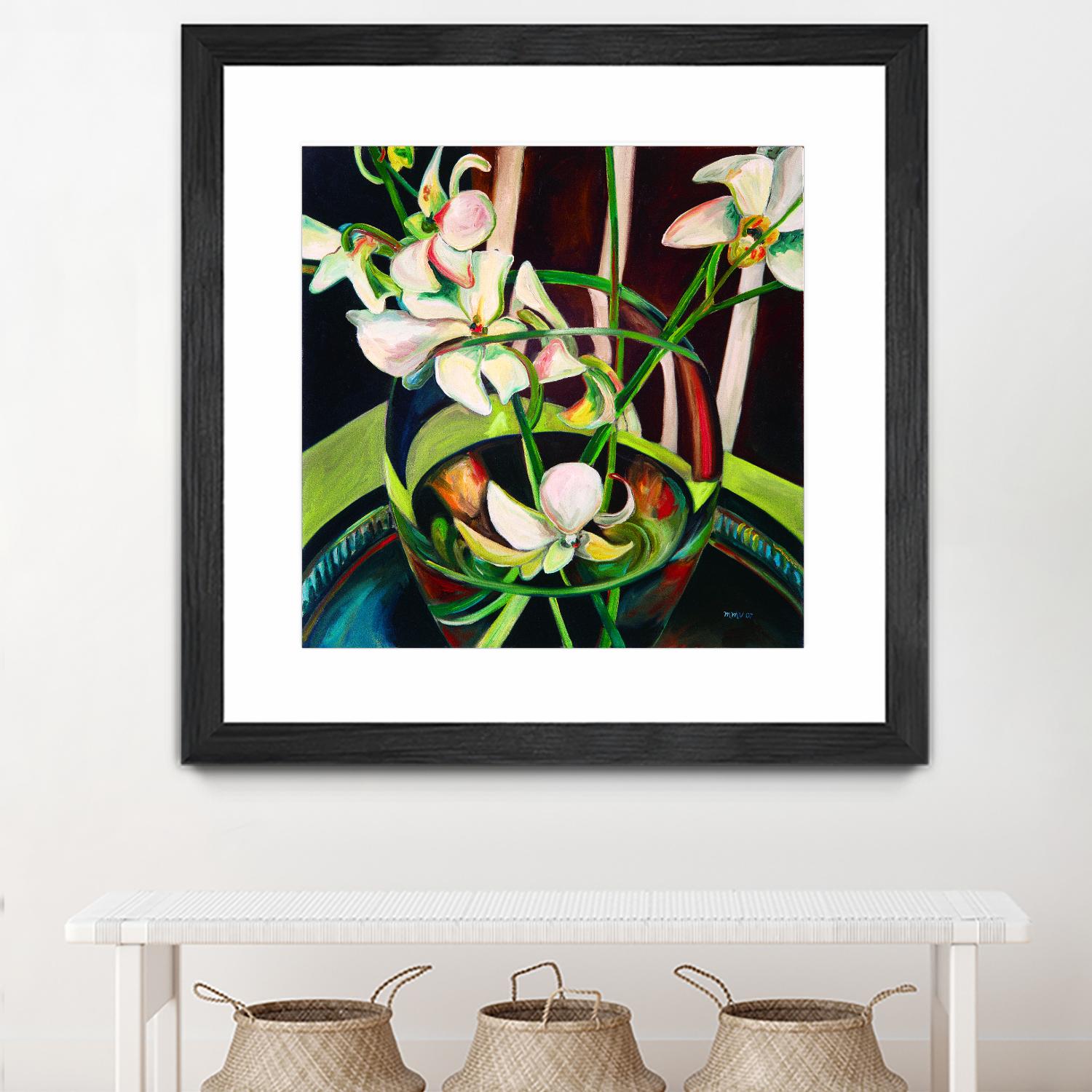 Unfolding by Mary McLorn Valle on GIANT ART - green floral