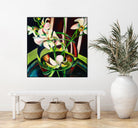 Unfolding by Mary McLorn Valle on GIANT ART - green floral