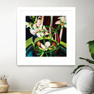 Unfolding by Mary McLorn Valle on GIANT ART - green floral