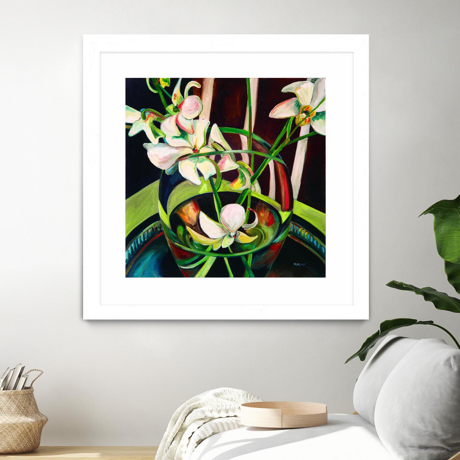 Unfolding by Mary McLorn Valle on GIANT ART - green floral