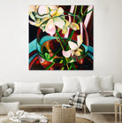 Deeper by Mary McLorn Valle on GIANT ART - blue floral