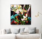 Deeper by Mary McLorn Valle on GIANT ART - blue floral