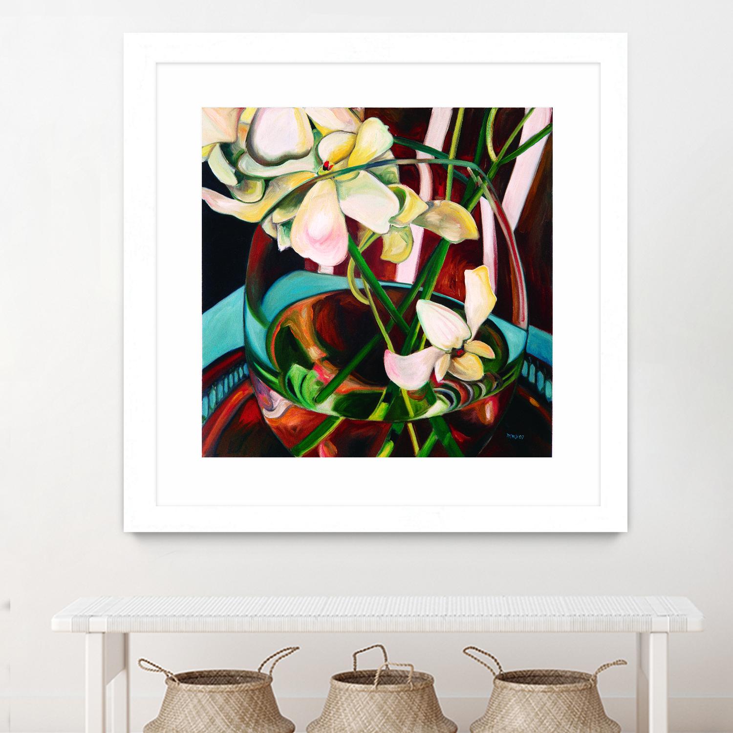 Deeper by Mary McLorn Valle on GIANT ART - blue floral