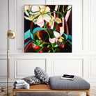 Deeper by Mary McLorn Valle on GIANT ART - blue floral