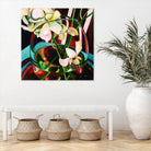 Deeper by Mary McLorn Valle on GIANT ART - blue floral