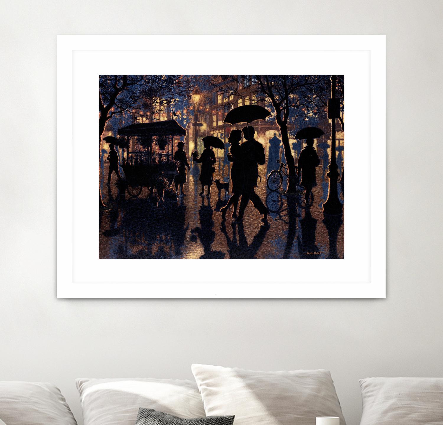 Autour de nous by Denis Nolet on GIANT ART - black figurative artistes du québec