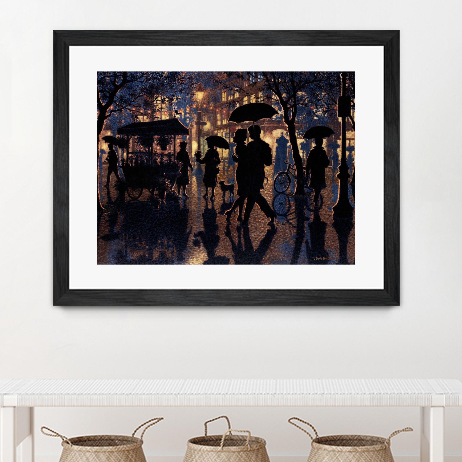 Autour de nous by Denis Nolet on GIANT ART - black figurative artistes du québec