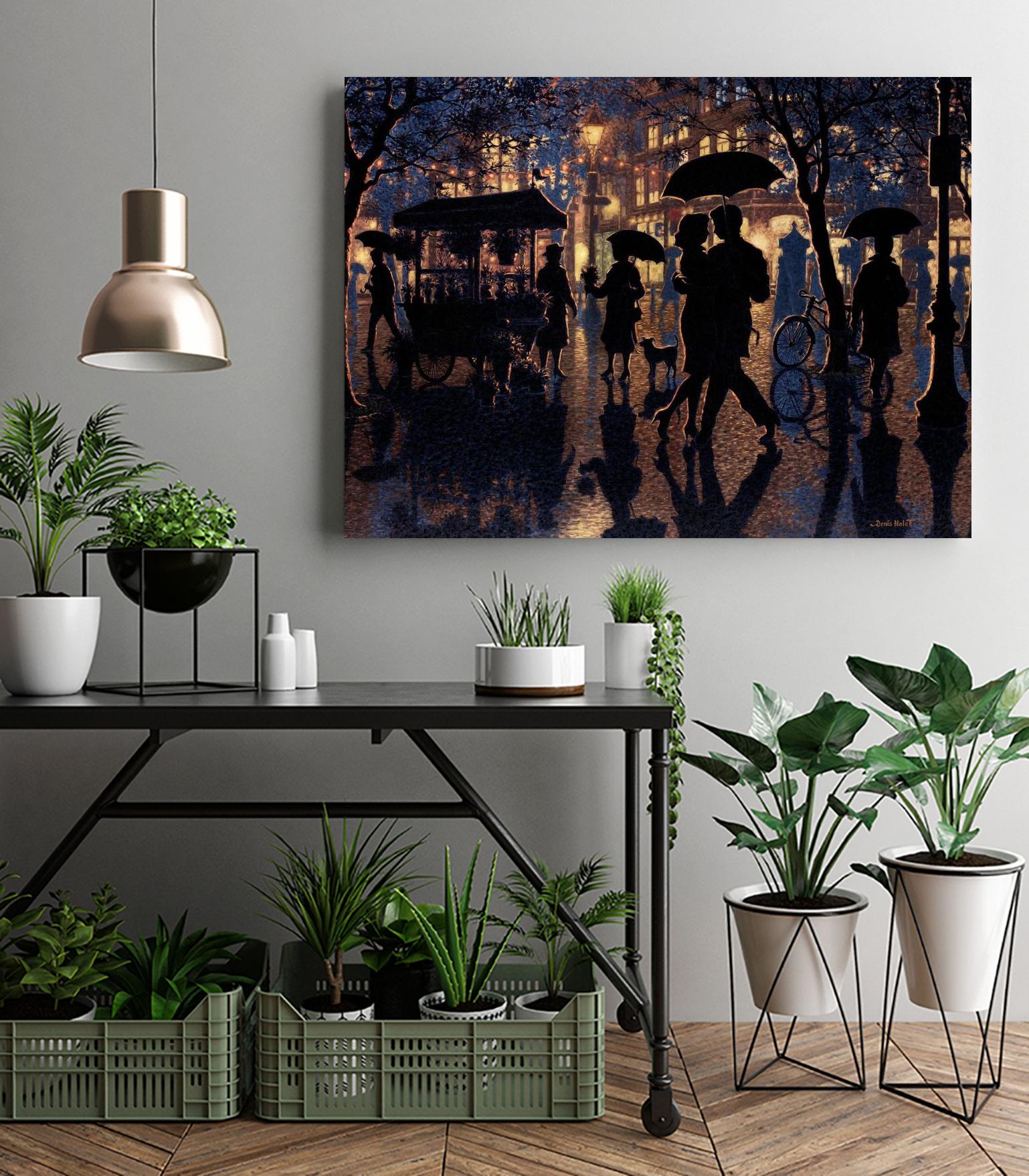 Autour de nous by Denis Nolet on GIANT ART - black figurative artistes du québec