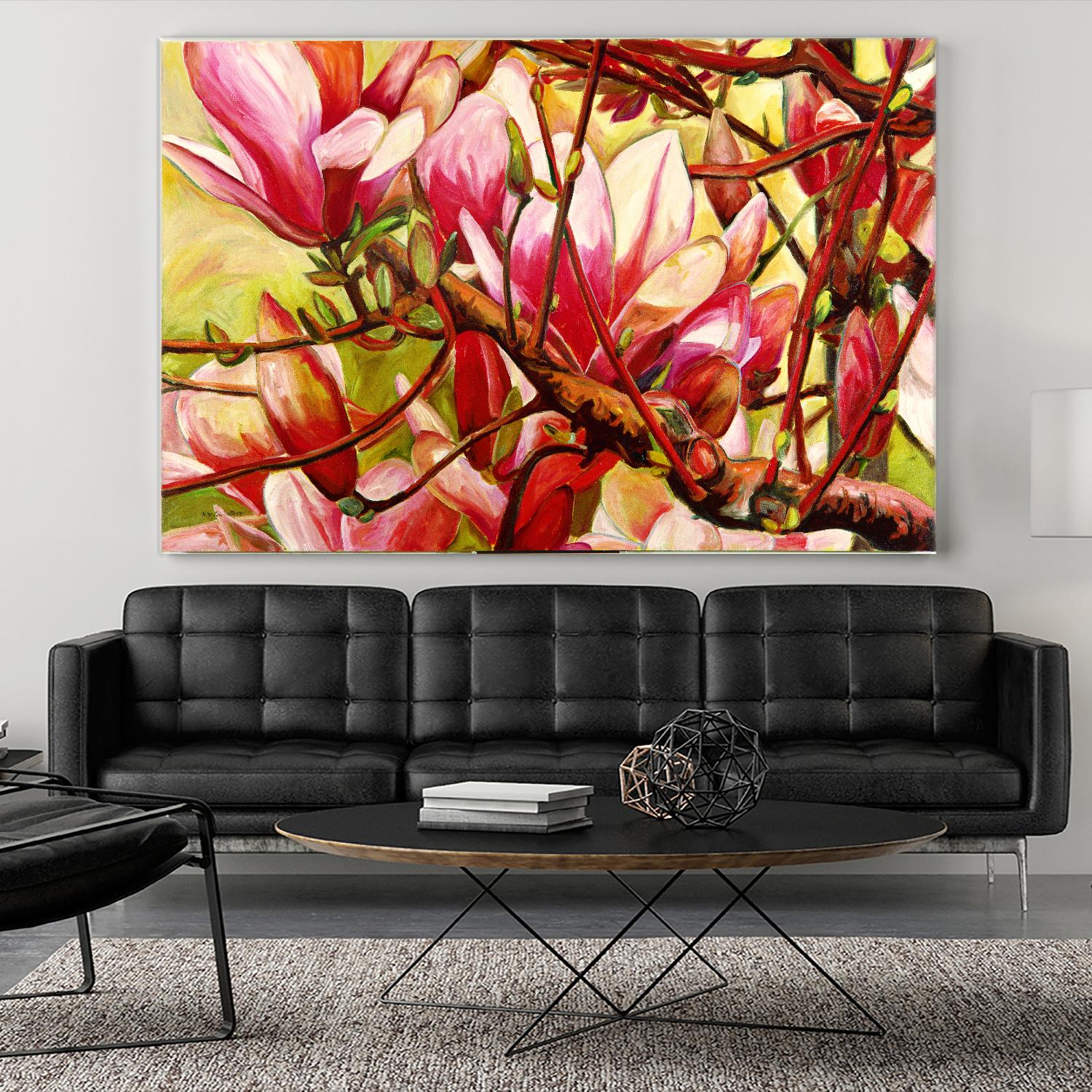 Connection by Mary McLorn Valle on GIANT ART - green floral