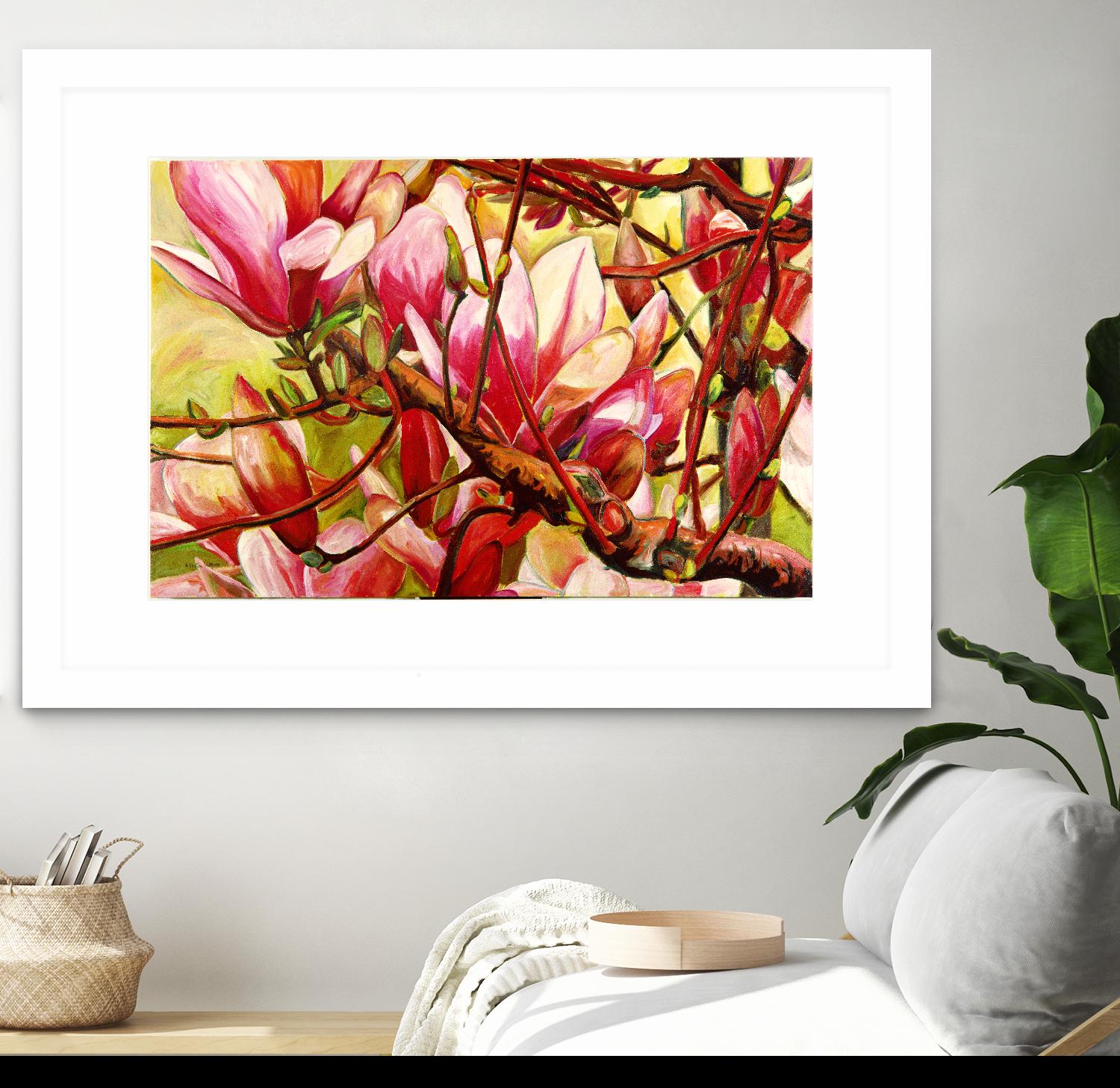 Connection by Mary McLorn Valle on GIANT ART - green floral