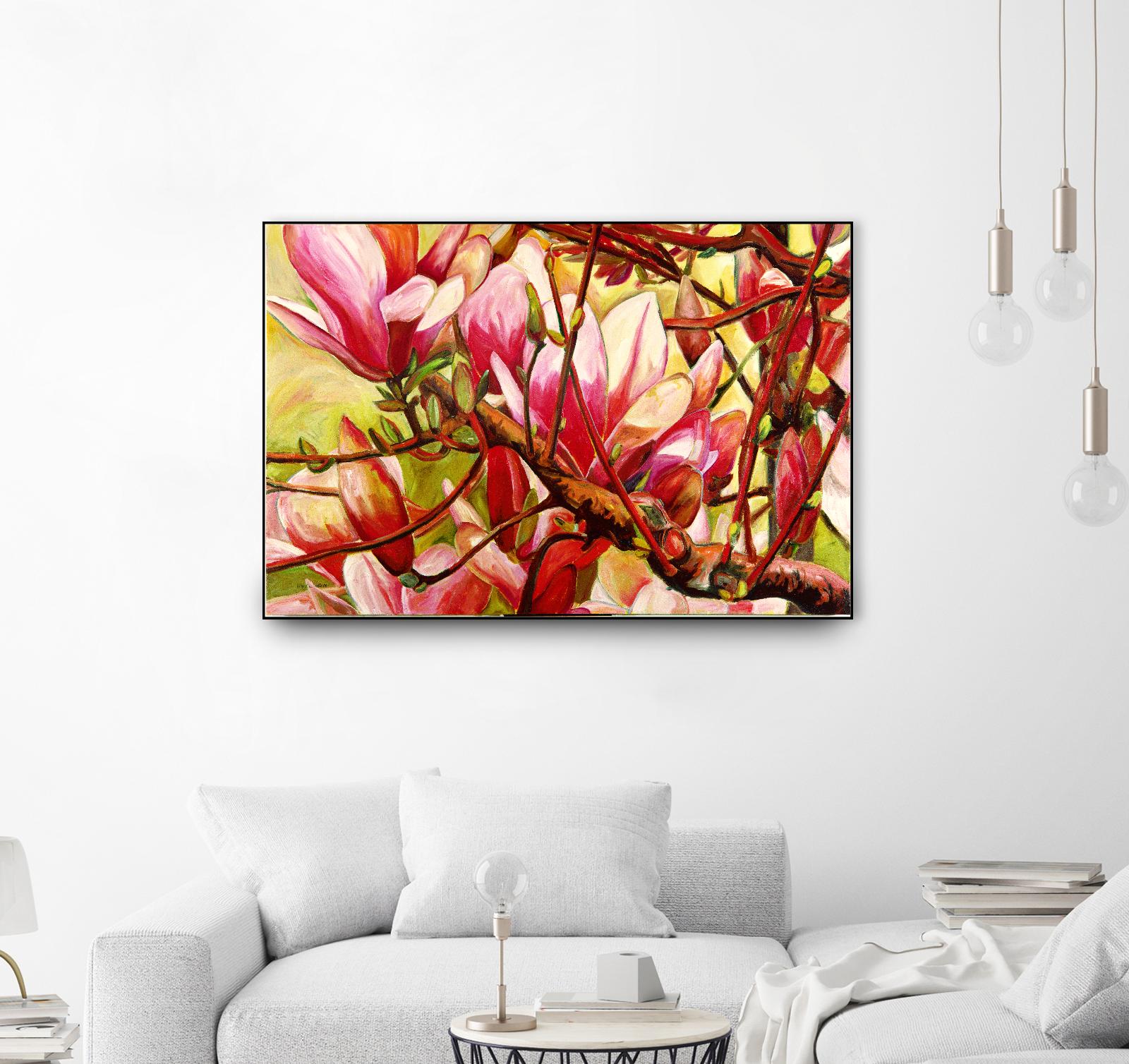 Connection by Mary McLorn Valle on GIANT ART - green floral