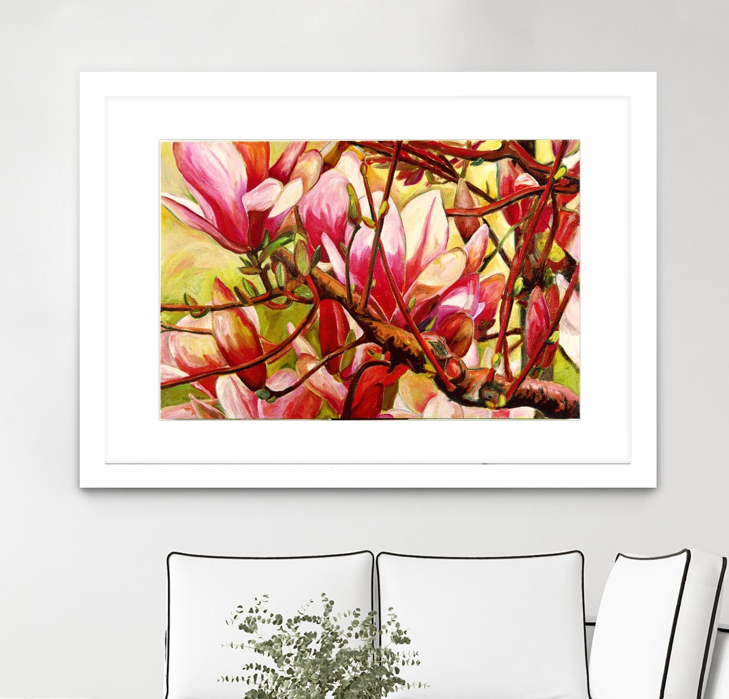 Connection by Mary McLorn Valle on GIANT ART - green floral