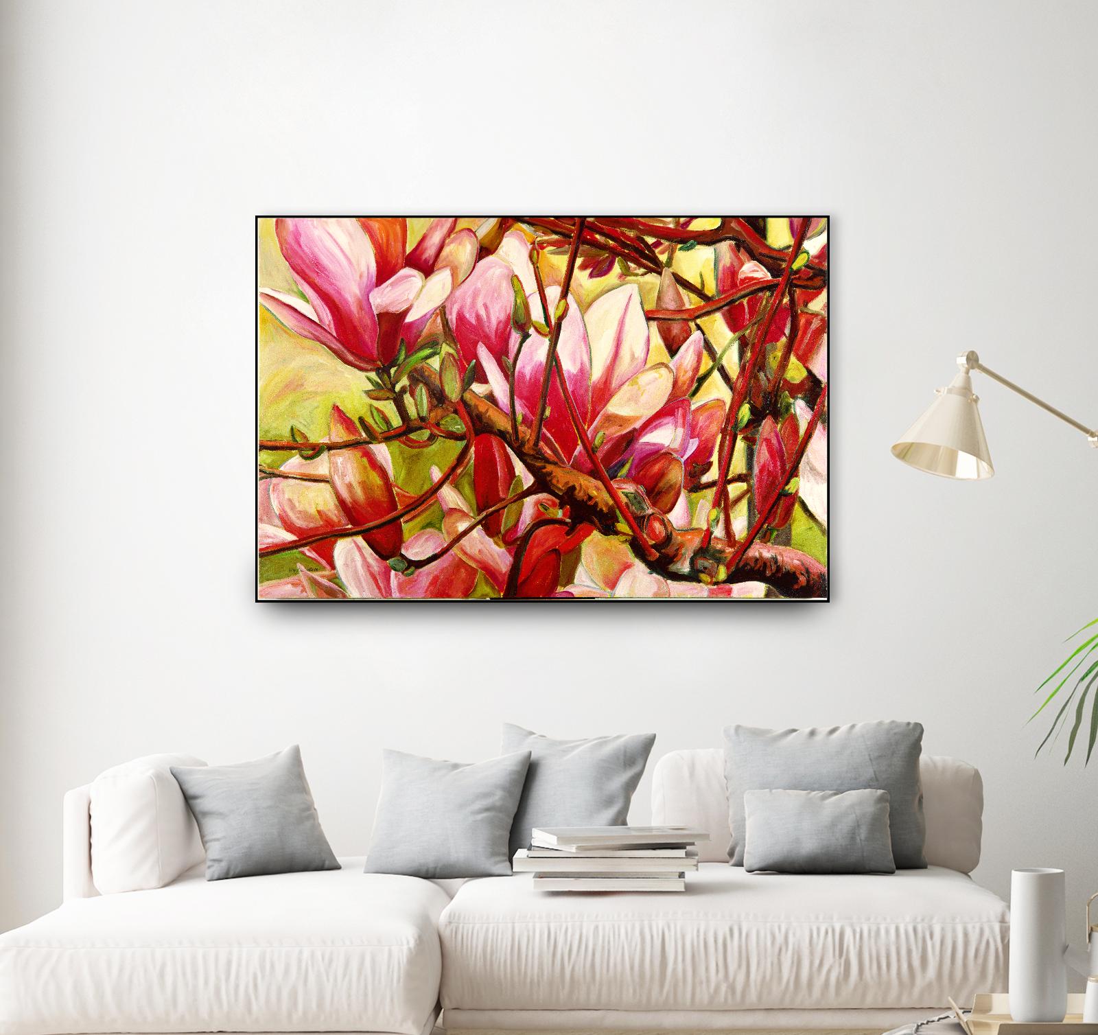 Connection by Mary McLorn Valle on GIANT ART - green floral