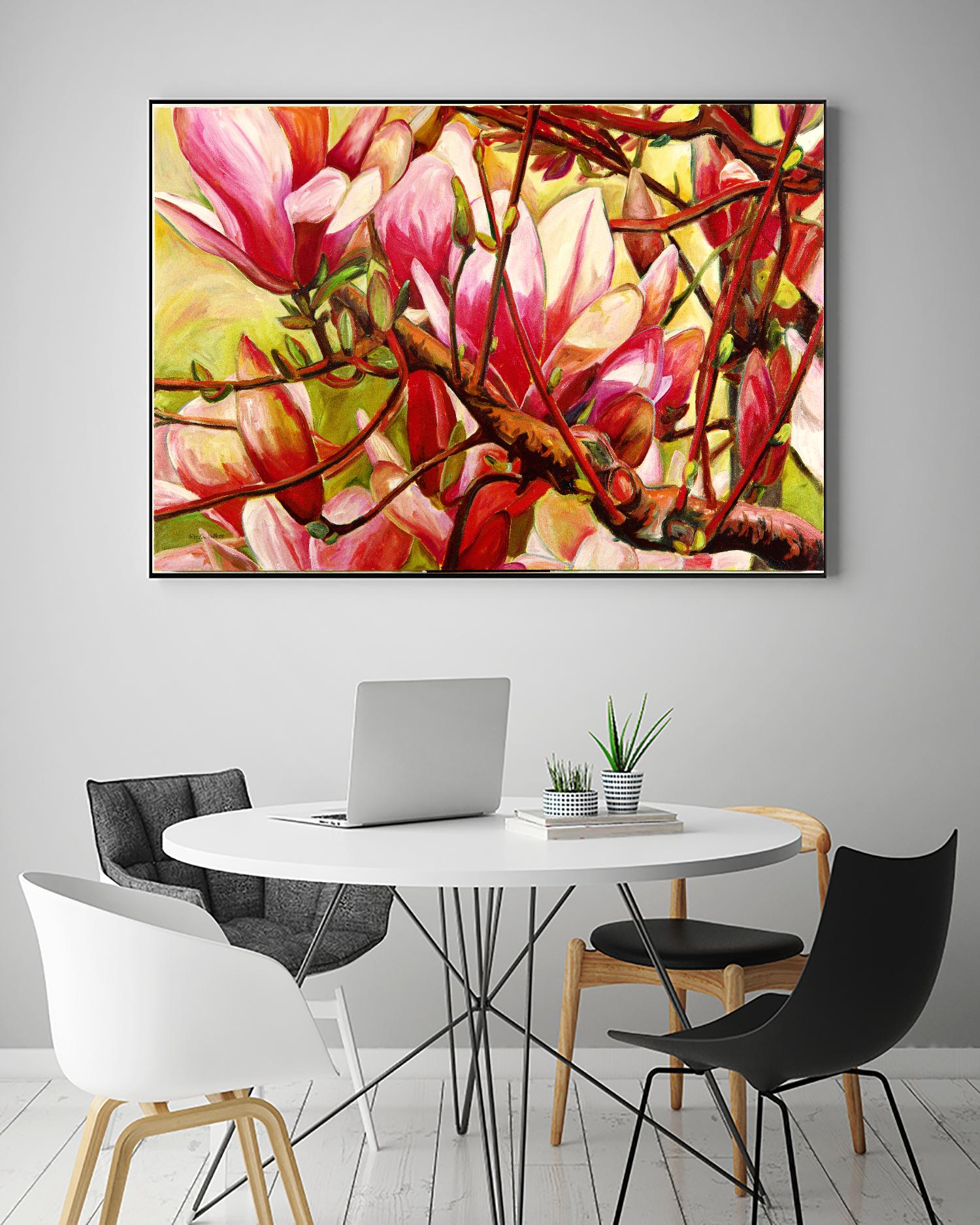 Connection by Mary McLorn Valle on GIANT ART - green floral