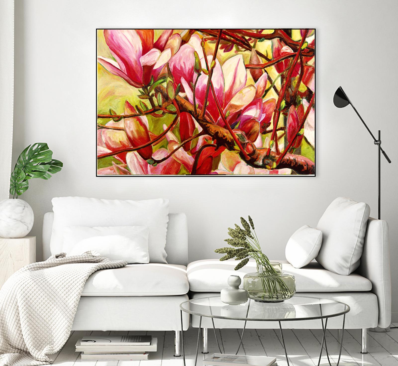 Connection by Mary McLorn Valle on GIANT ART - green floral