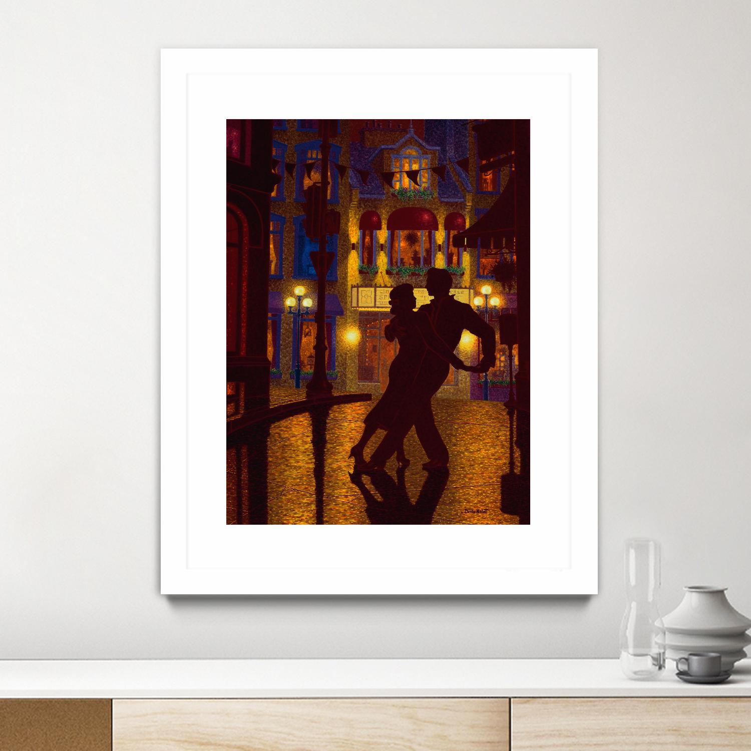 Mille et une nuit by Denis Nolet on GIANT ART - red figurative la nuit