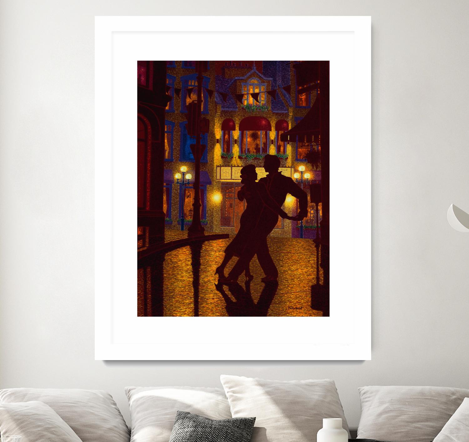 Mille et une nuit by Denis Nolet on GIANT ART - red figurative la nuit