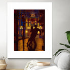 Mille et une nuit by Denis Nolet on GIANT ART - red figurative la nuit