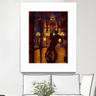 Mille et une nuit by Denis Nolet on GIANT ART - red figurative la nuit