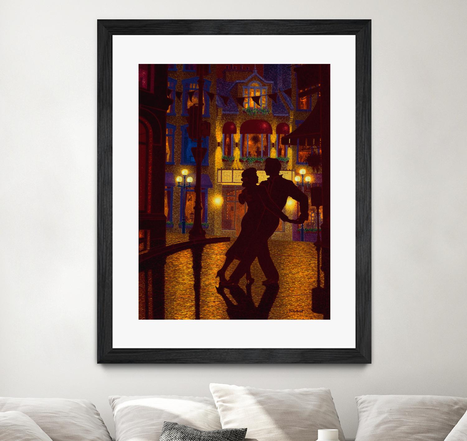 Mille et une nuit by Denis Nolet on GIANT ART - red figurative la nuit