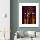 Mille et une nuit by Denis Nolet on GIANT ART - red figurative la nuit