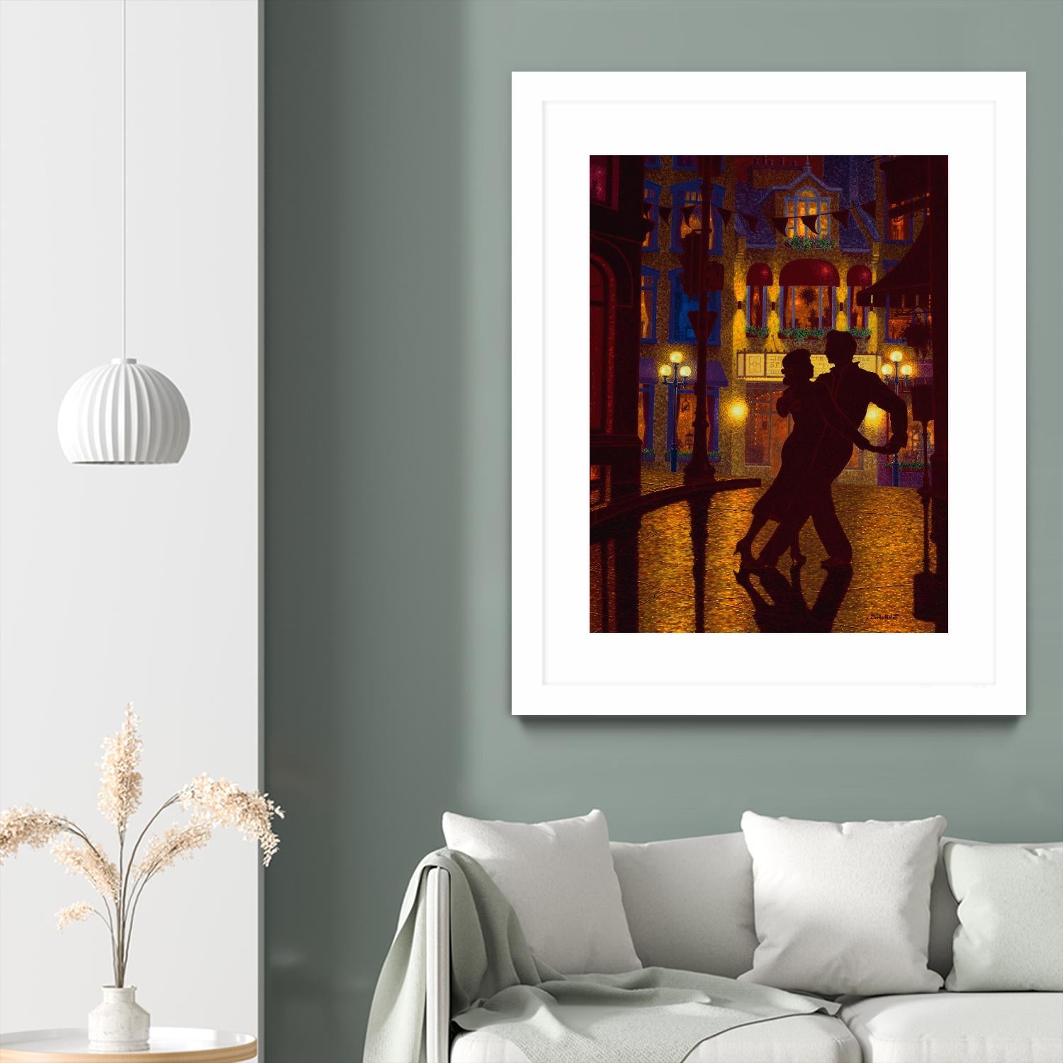 Mille et une nuit by Denis Nolet on GIANT ART - red figurative la nuit