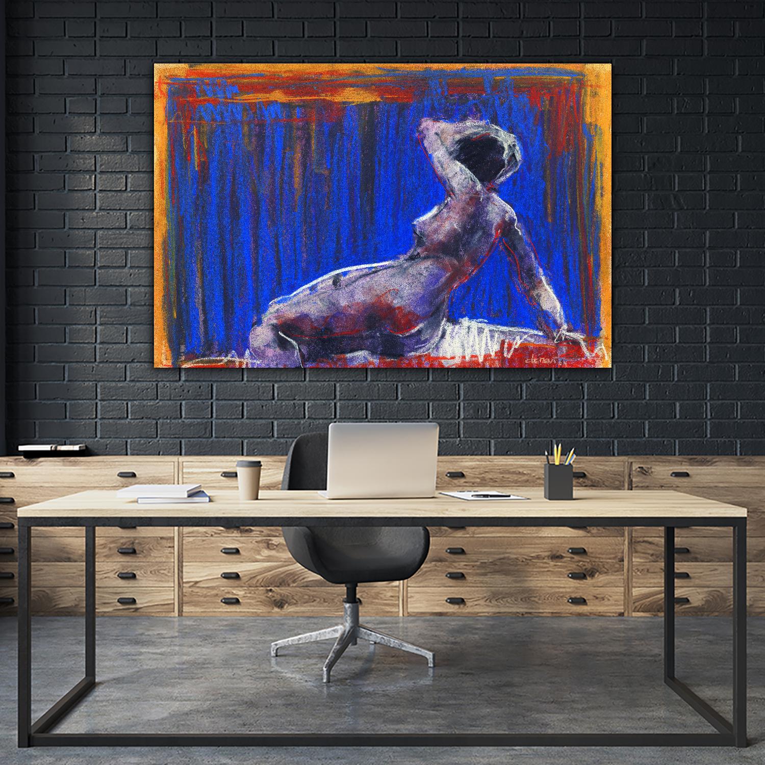 Resti by Jacques Clement on GIANT ART - blue nude