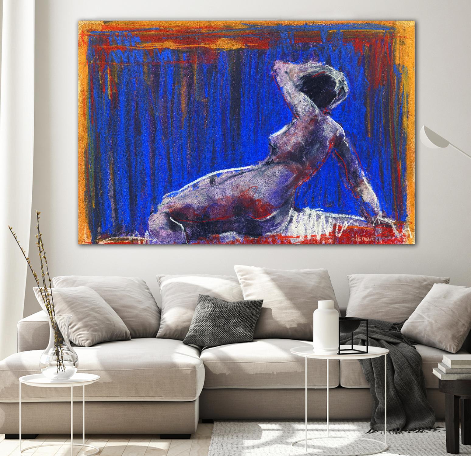 Resti by Jacques Clement on GIANT ART - blue nude
