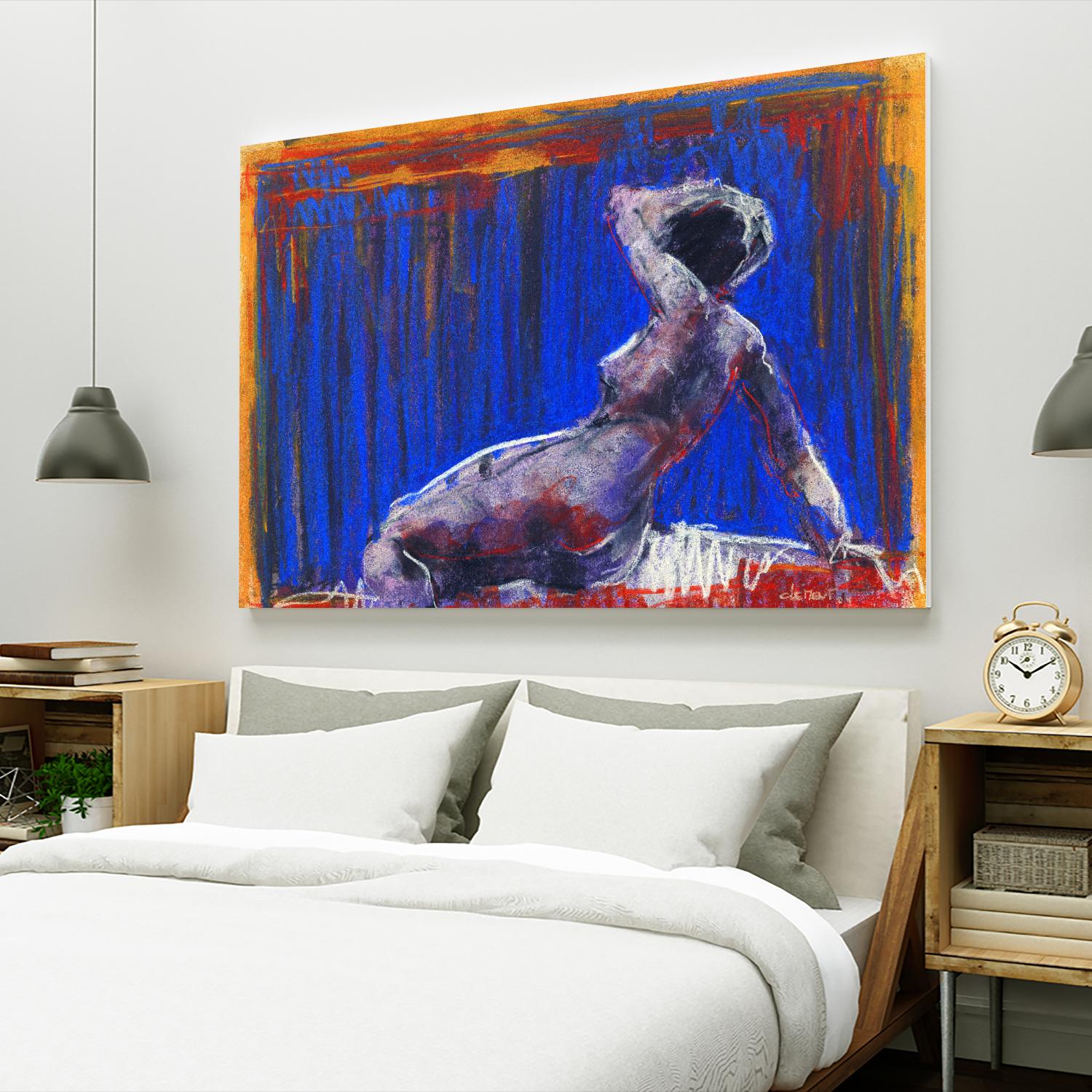 Resti by Jacques Clement on GIANT ART - blue nude