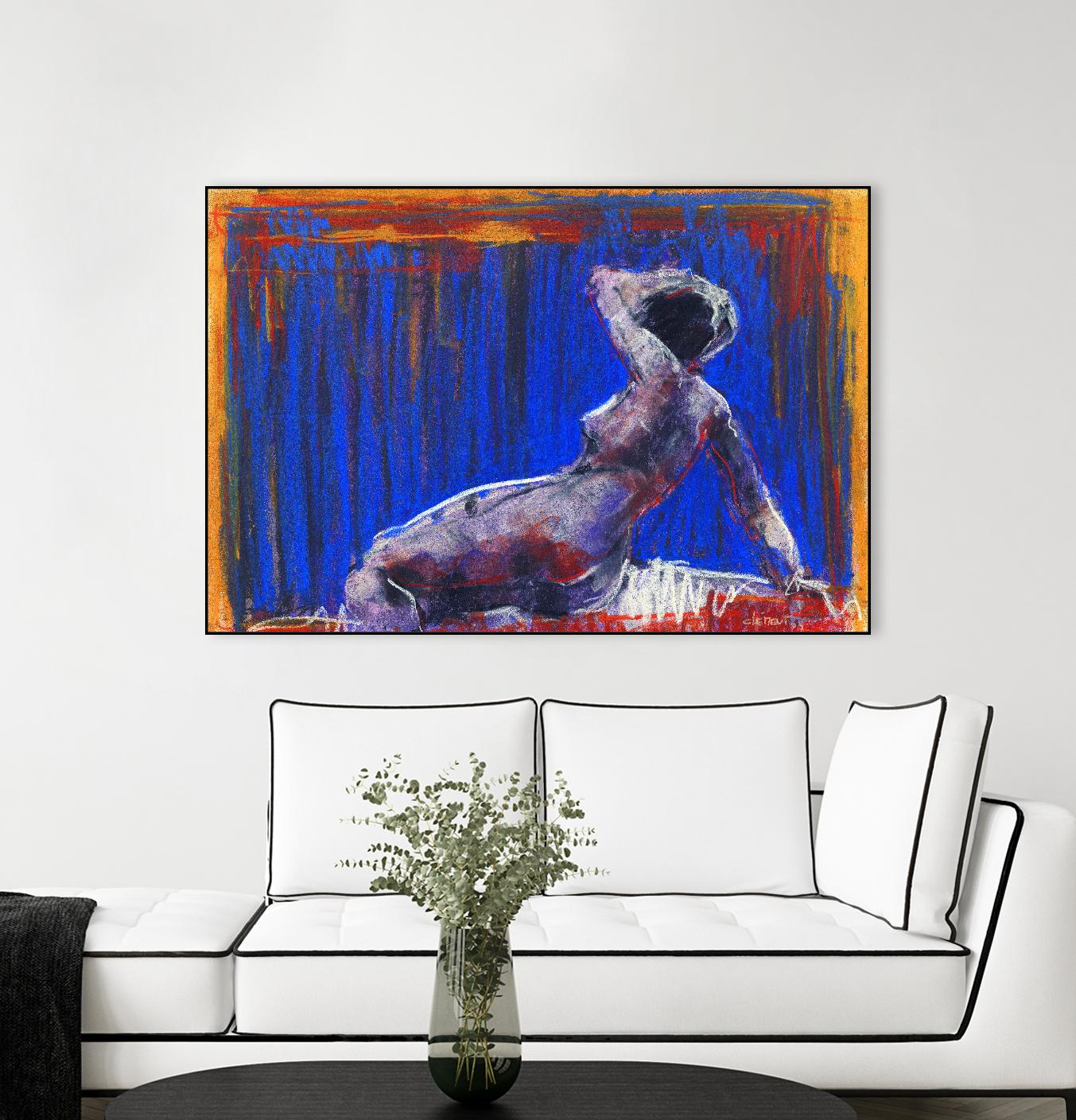 Resti by Jacques Clement on GIANT ART - blue nude