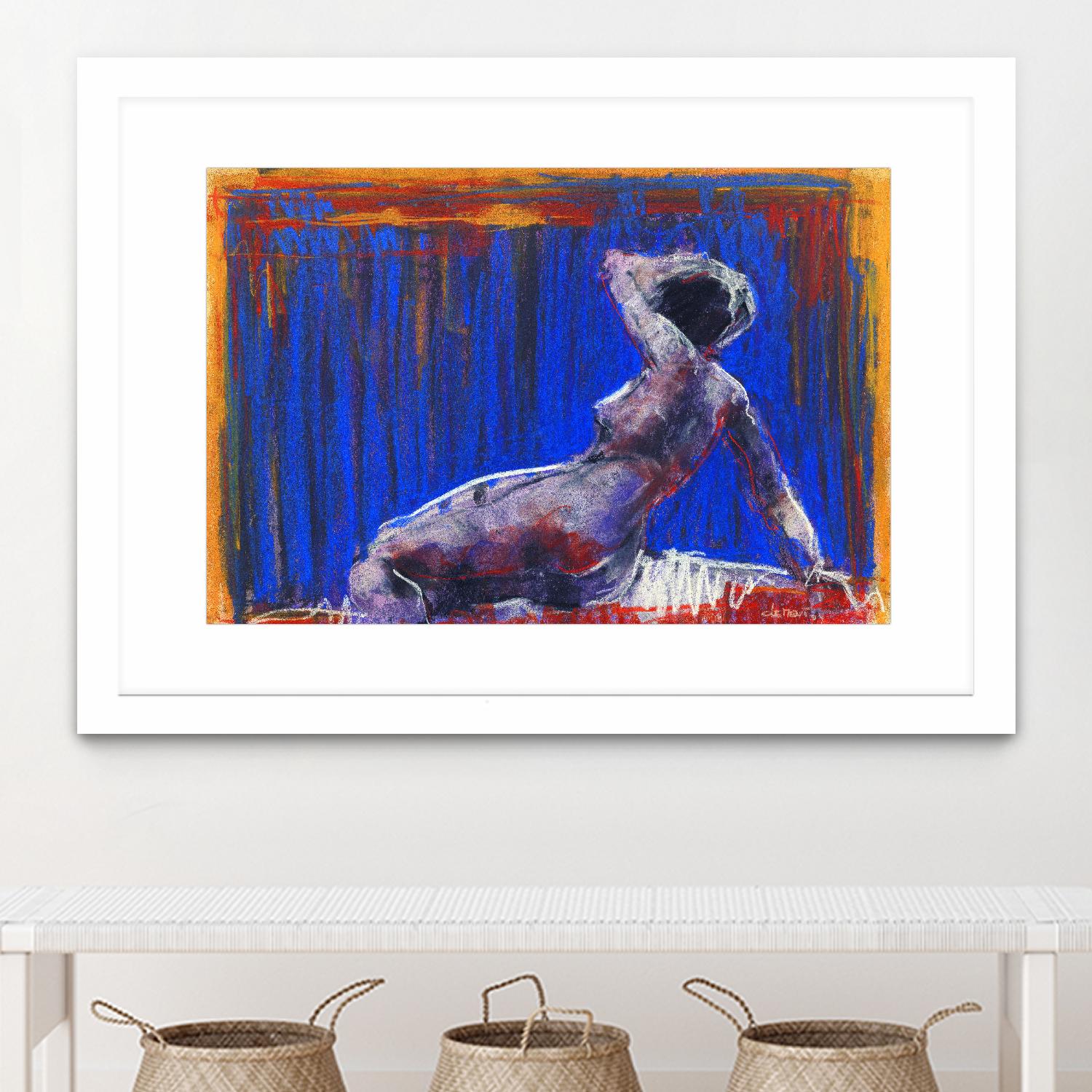 Resti by Jacques Clement on GIANT ART - blue nude