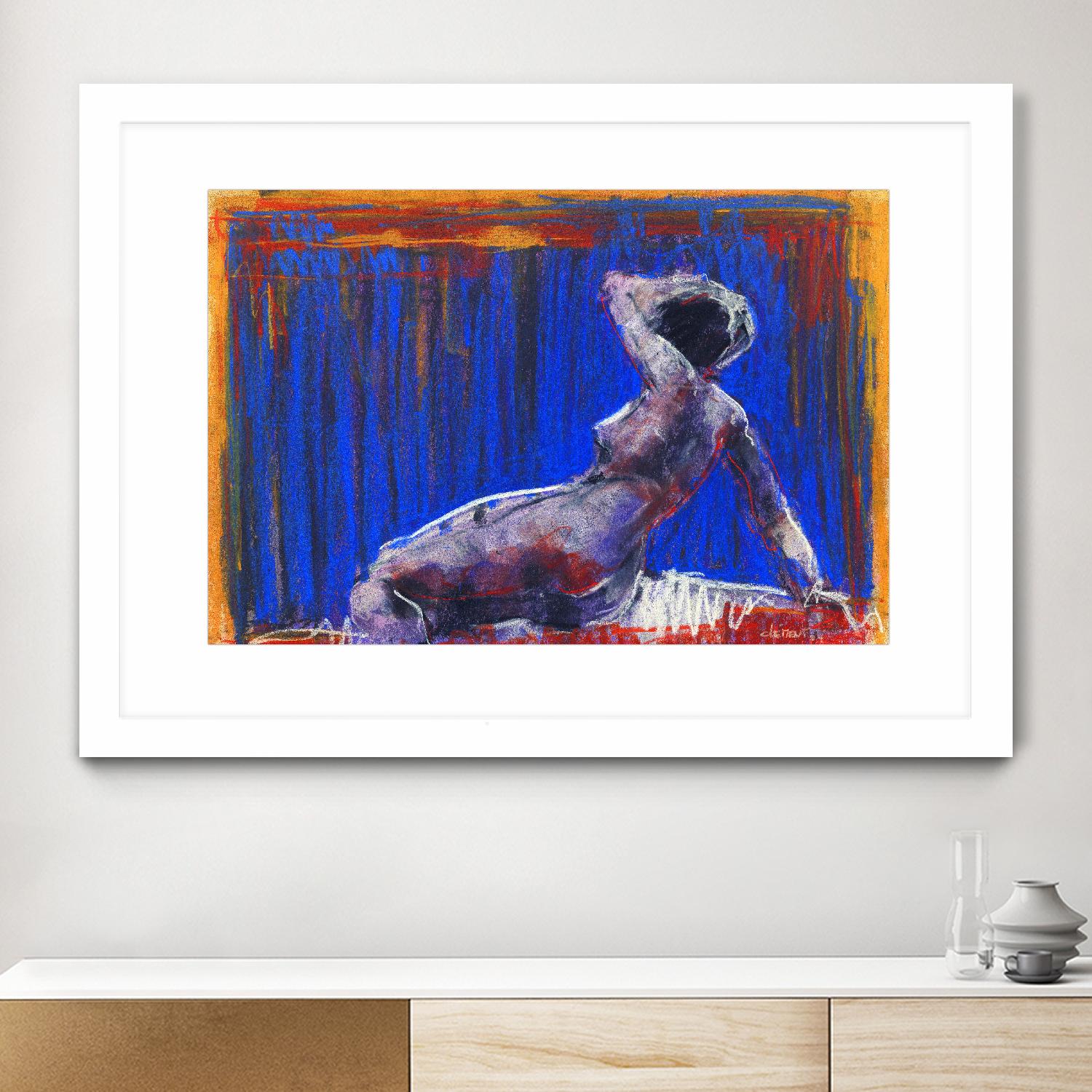 Resti by Jacques Clement on GIANT ART - blue nude