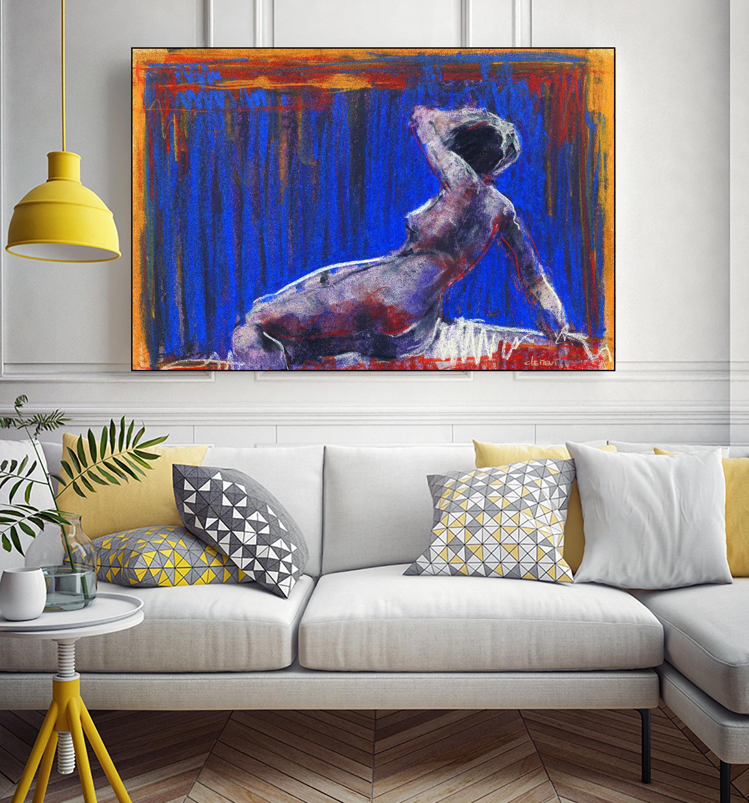 Resti by Jacques Clement on GIANT ART - blue nude