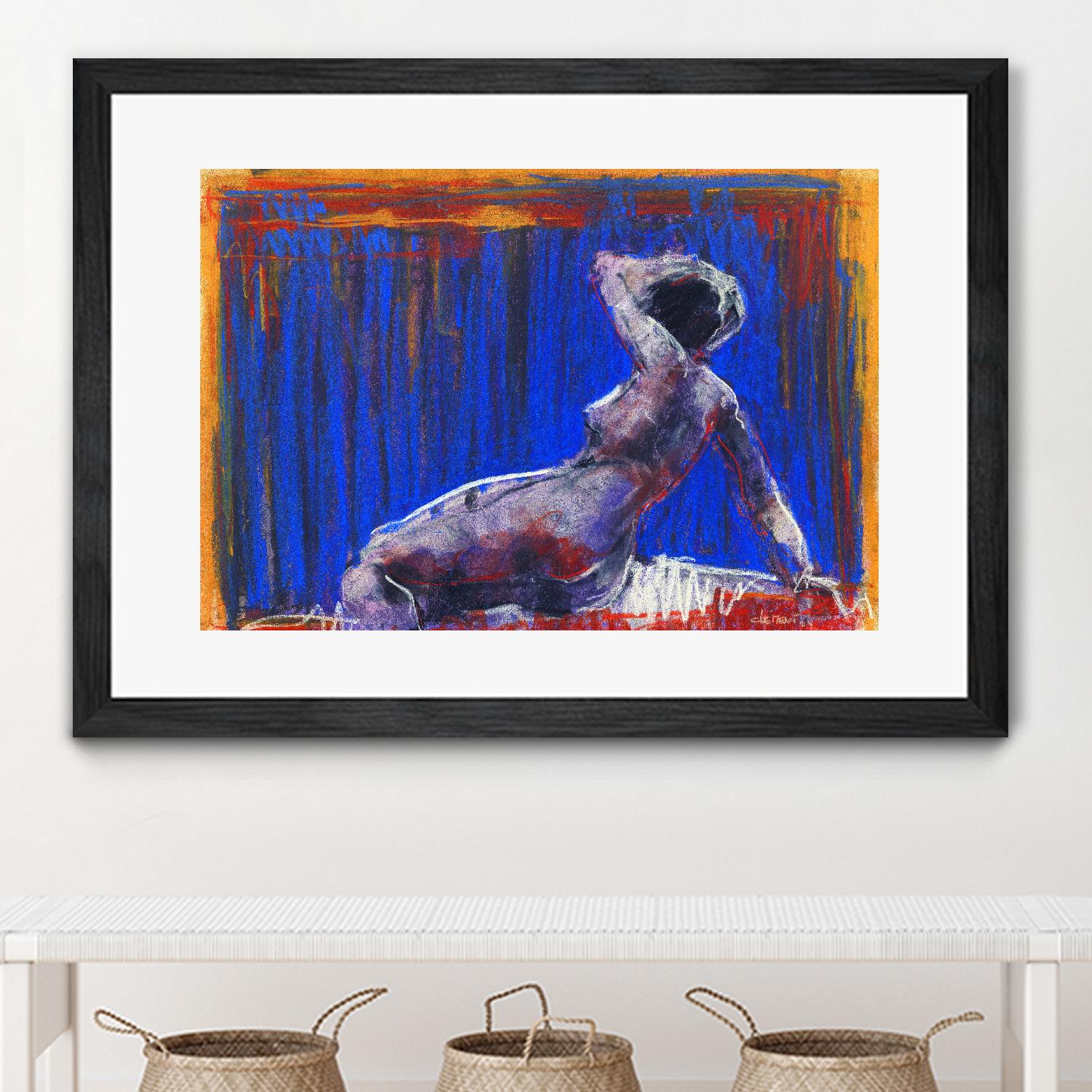 Resti by Jacques Clement on GIANT ART - blue nude