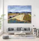 Pastel Field II by Jacques Clement on GIANT ART - blue landscape